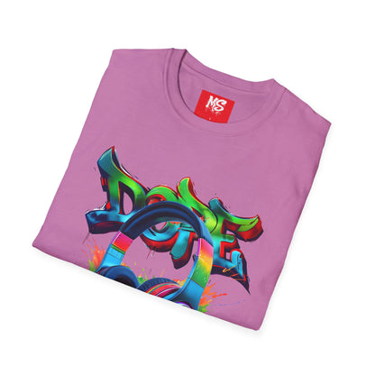 Vibrant DJ Graffiti T-Shirt for Music Lovers