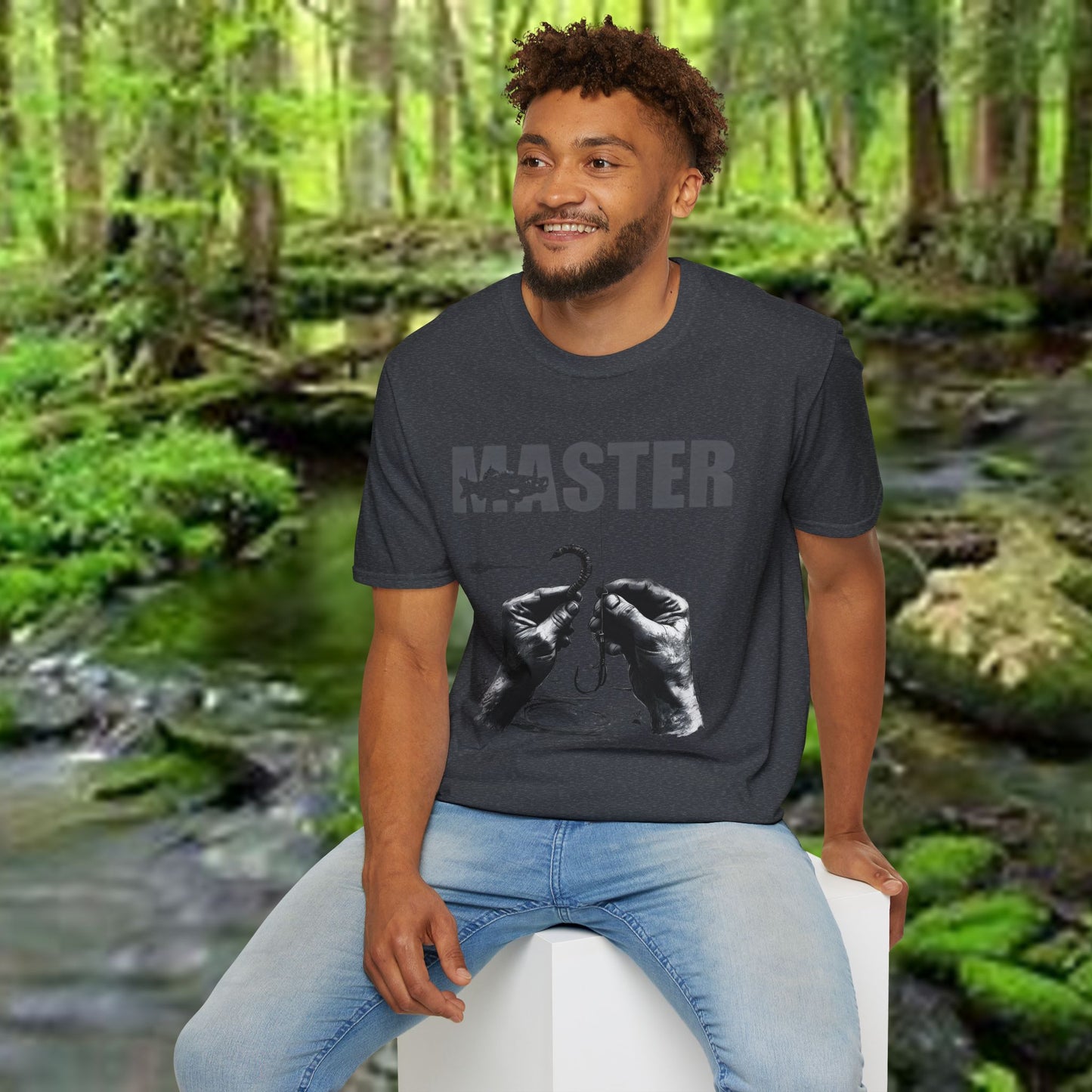 Master Fishing "Master Baiter" Unisex Softstyle T-Shirt - Perfect for Anglers