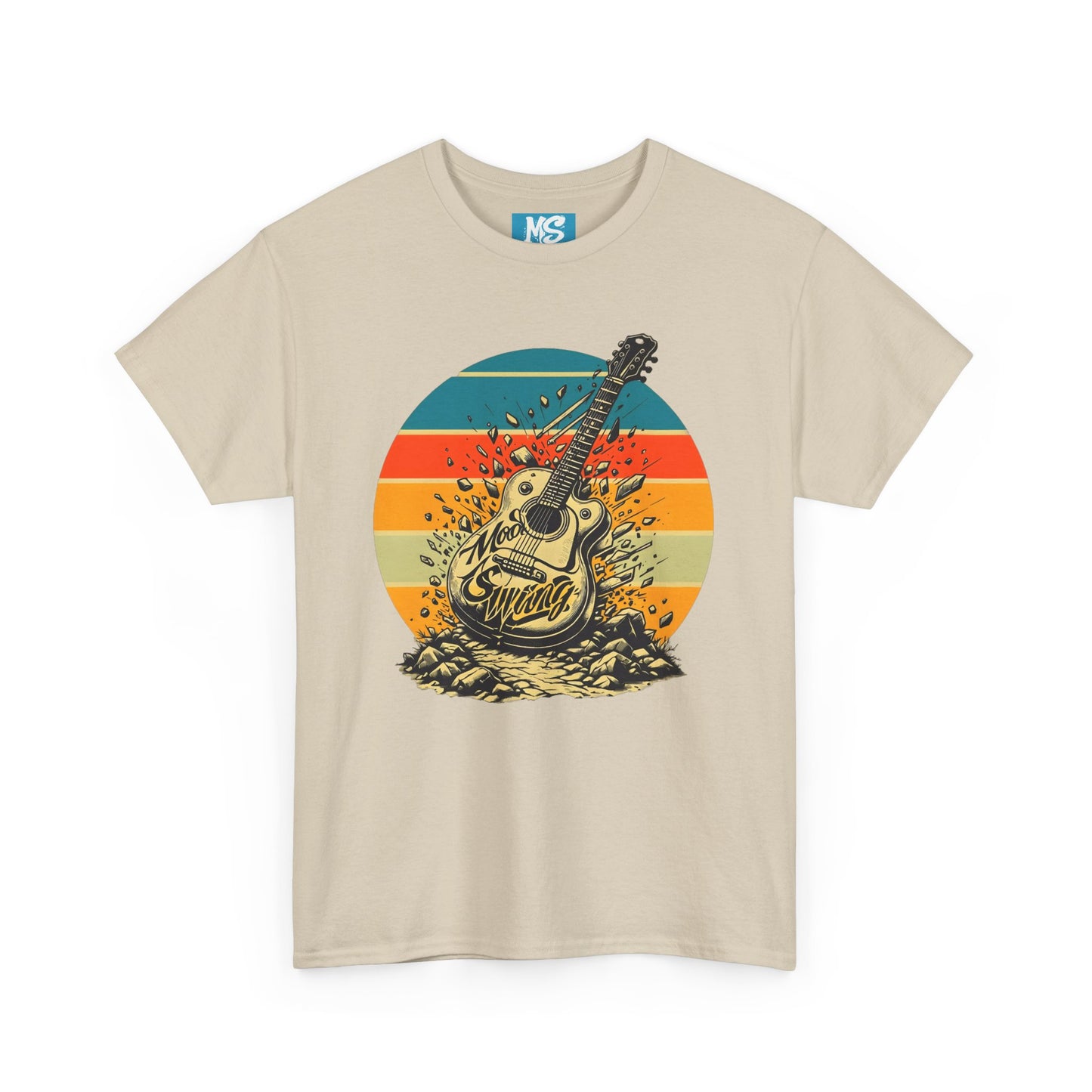 Retro Guitar Sundays Unisex Heavy Cotton Tee