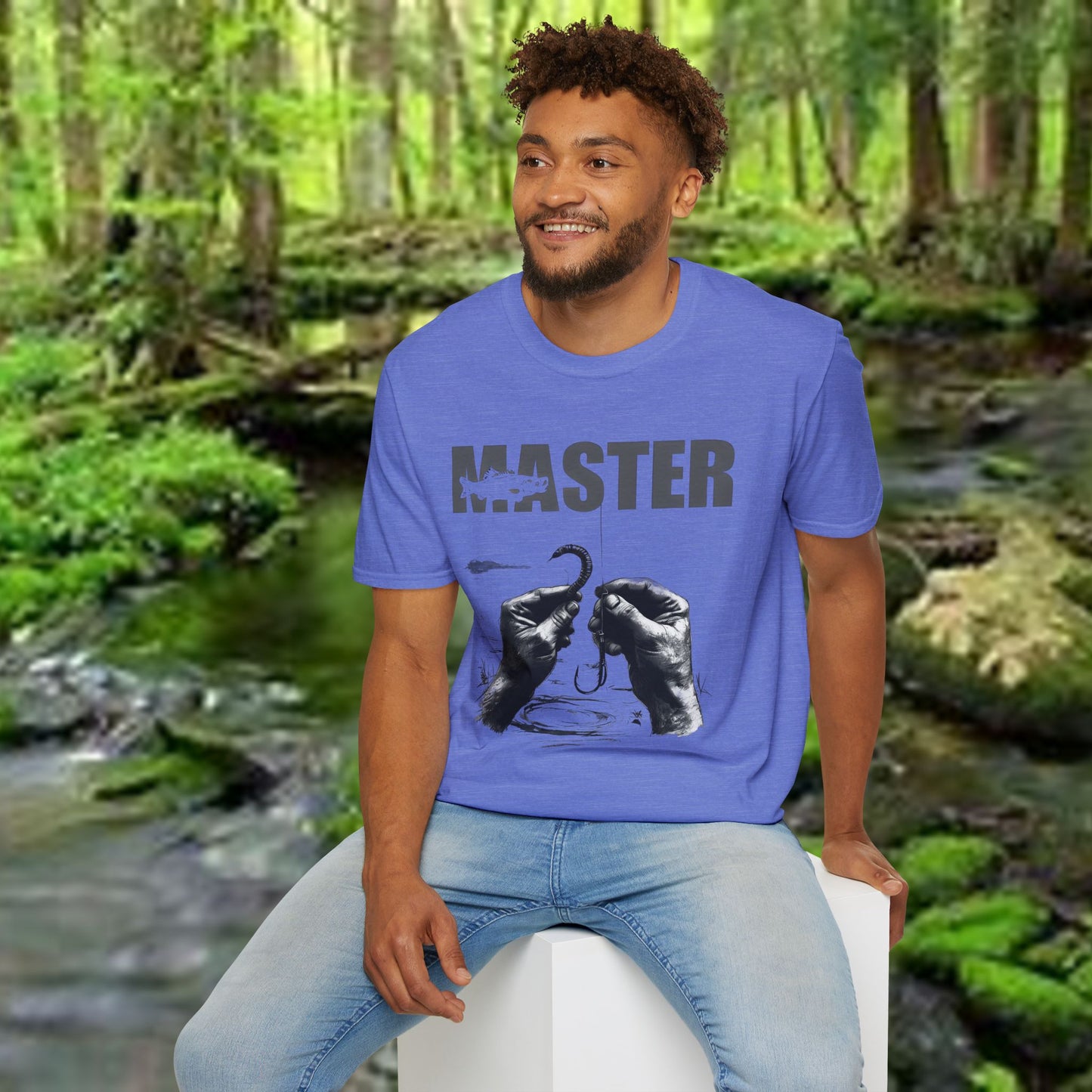 Master Fishing "Master Baiter" Unisex Softstyle T-Shirt - Perfect for Anglers