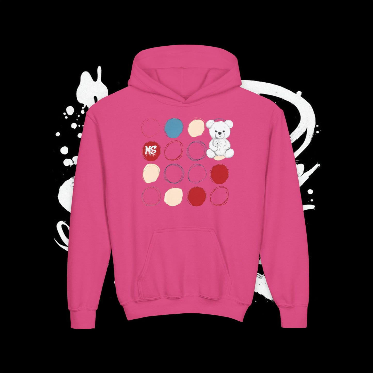 "MS Bear" Youth Heavy Blend Hooded Sweatshirt