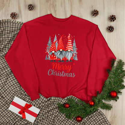 Merry Christmas Gnome Elf Crewneck Sweatshirt