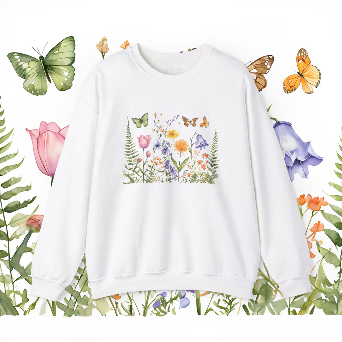 "Wildflower Whimsy" Unisex Heavy Blend™ Crewneck Sweatshirt
