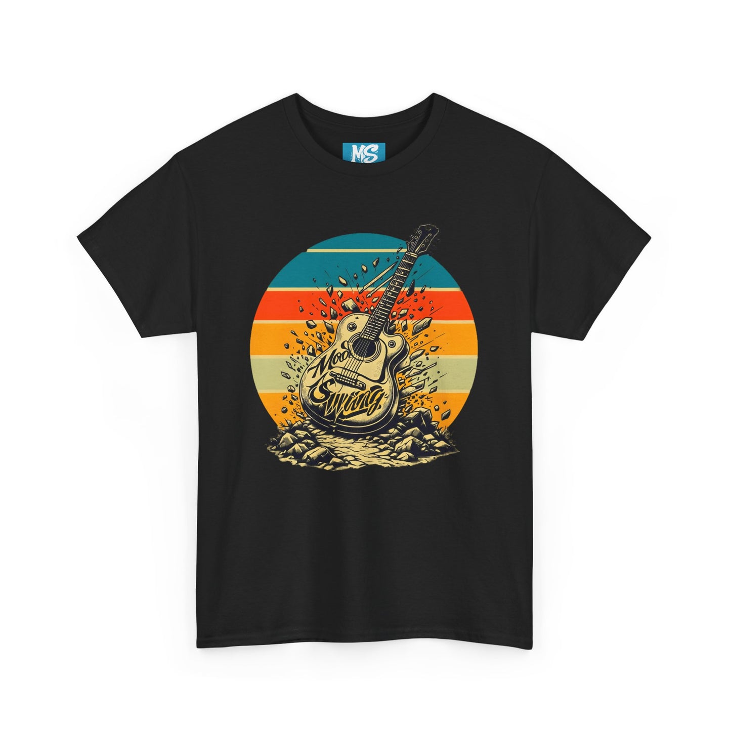Retro Guitar Sundays Unisex Heavy Cotton Tee