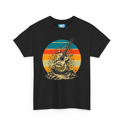 Retro Guitar Sundays Unisex Heavy Cotton Tee