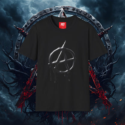 Unisex Softstyle Anarchy T-Shirt | Edgy Graphic Tee for Rebels & Free Spirits