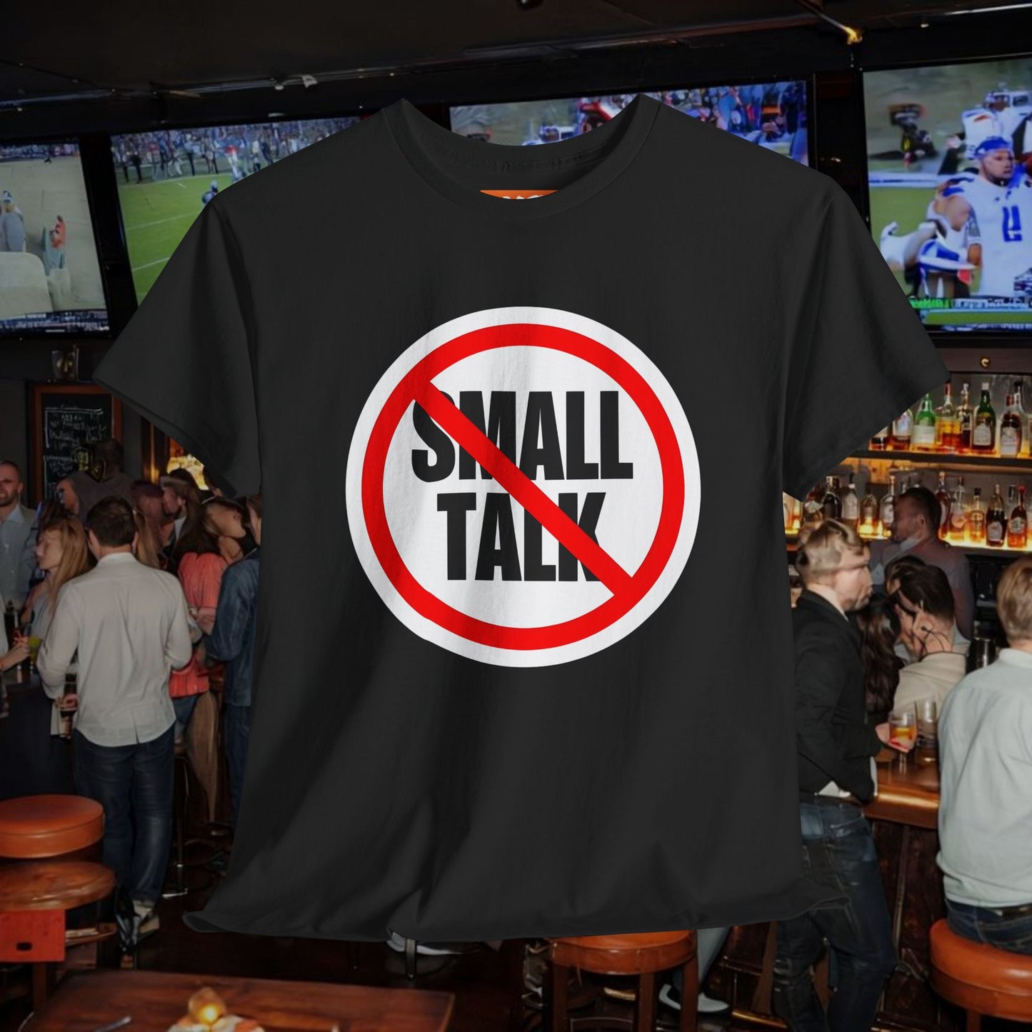 No Small Talk Unisex Heavy Cotton Tee - Casual Statement T-Shirt