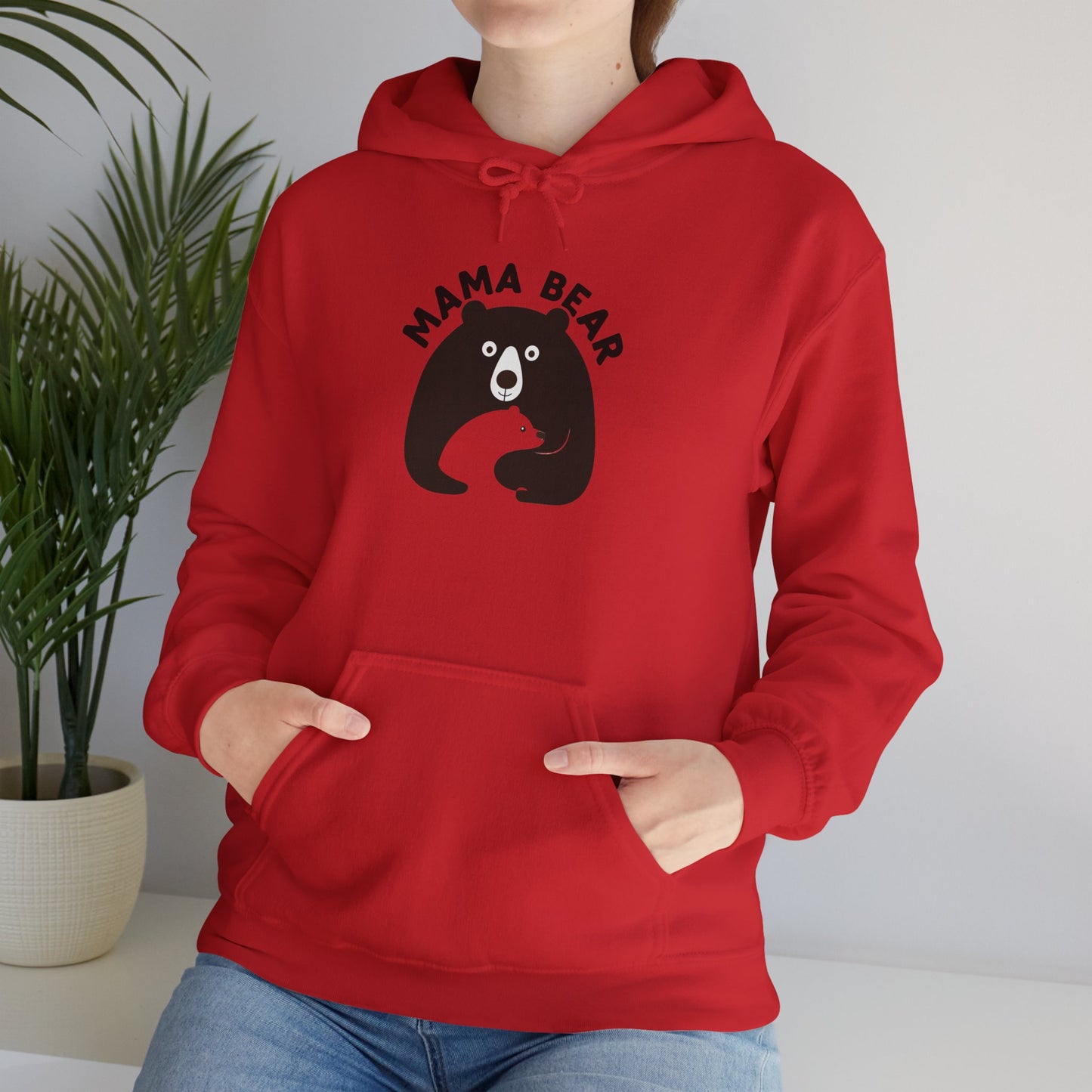 Mama Bear Unisex Heavy Blend Hooded Sweatshirt - Cozy Gift for Moms