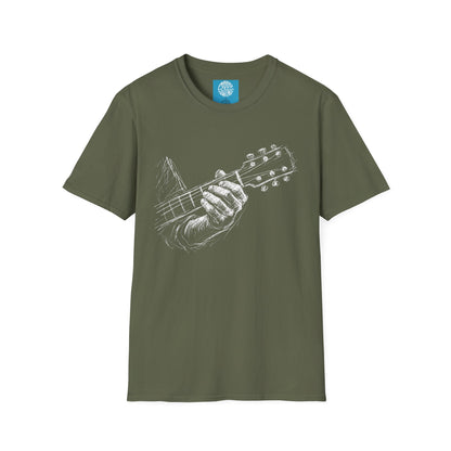Guitar Hand T-Shirt — Vintage Acoustic Player Tee