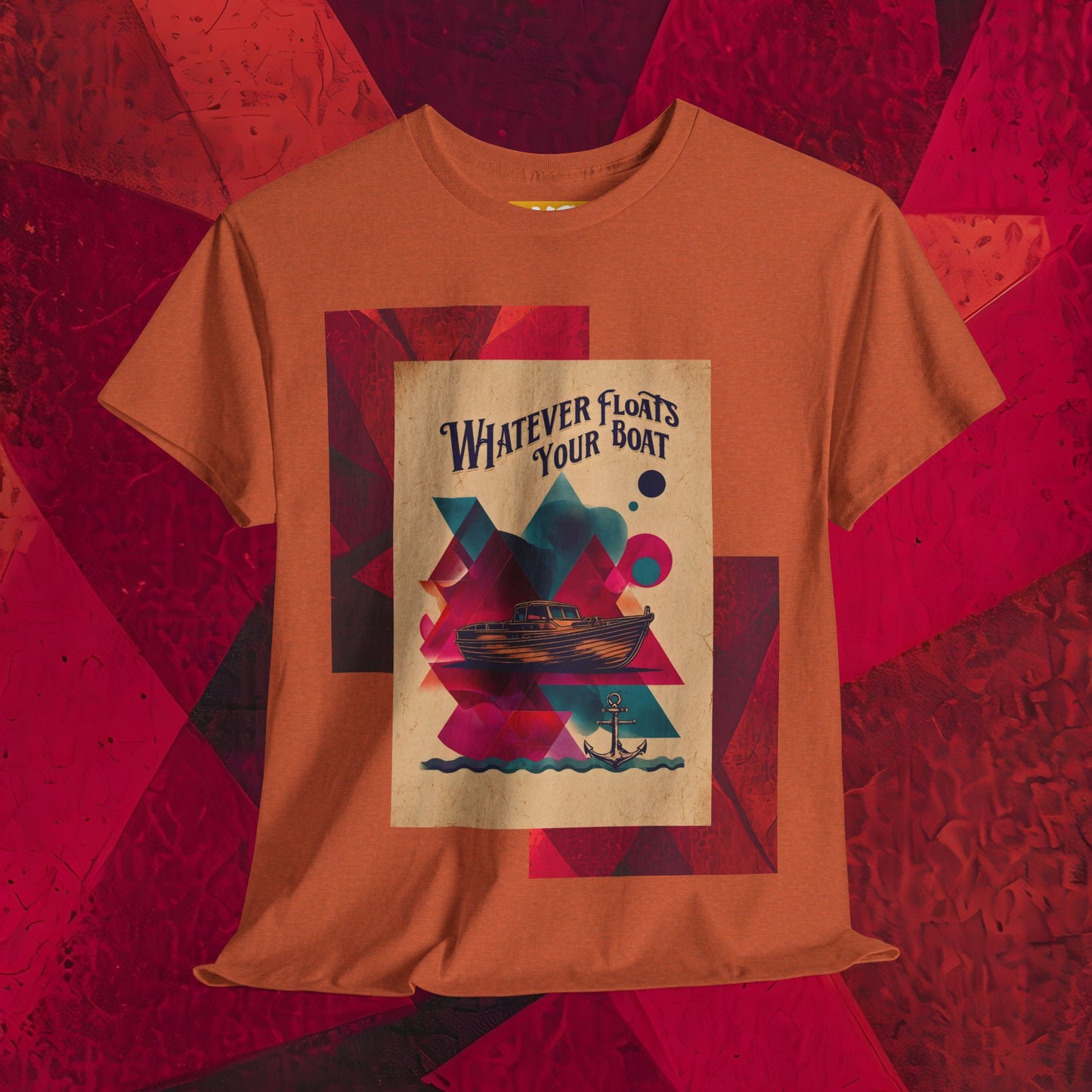 Vintage-Style 'Whatever Floats Your Boat' Unisex Heavy Cotton Tee