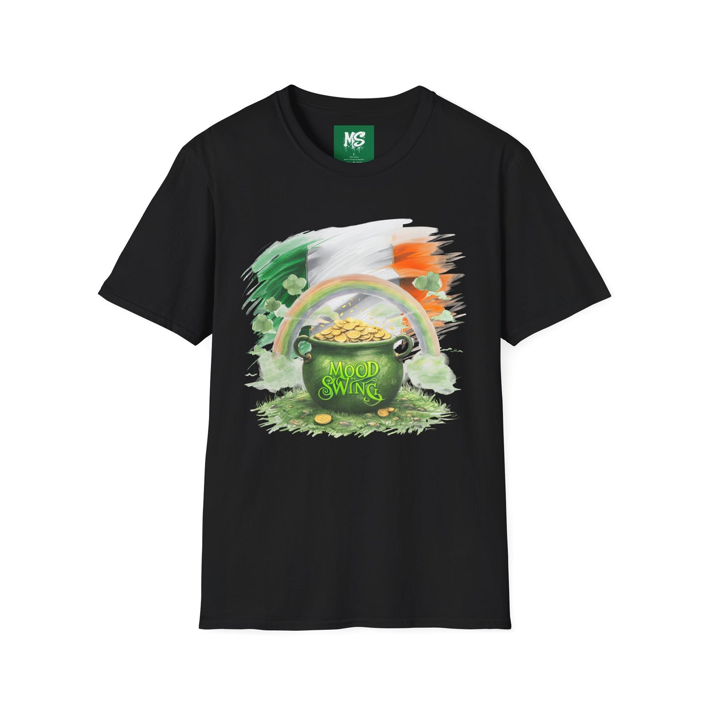 St. Patrick's Day Unisex Softstyle T-Shirt - Mood Swing Design