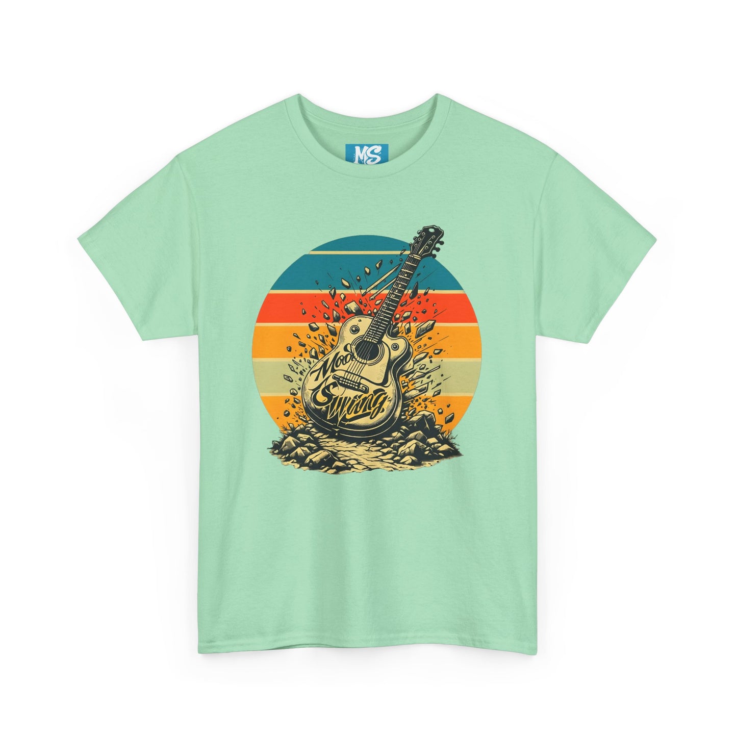 Retro Guitar Sundays Unisex Heavy Cotton Tee
