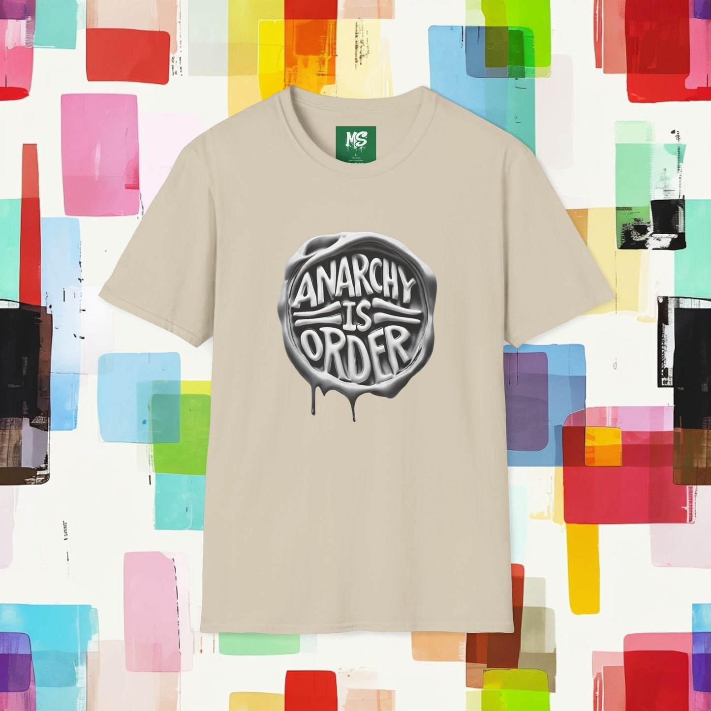 Anarchy Is Order Unisex Softstyle T-Shirt - Trendy Graphic Tee for Rebels