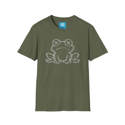 Frog Sketch T-Shirt — Chalkboard Style Frog Graphic Tee