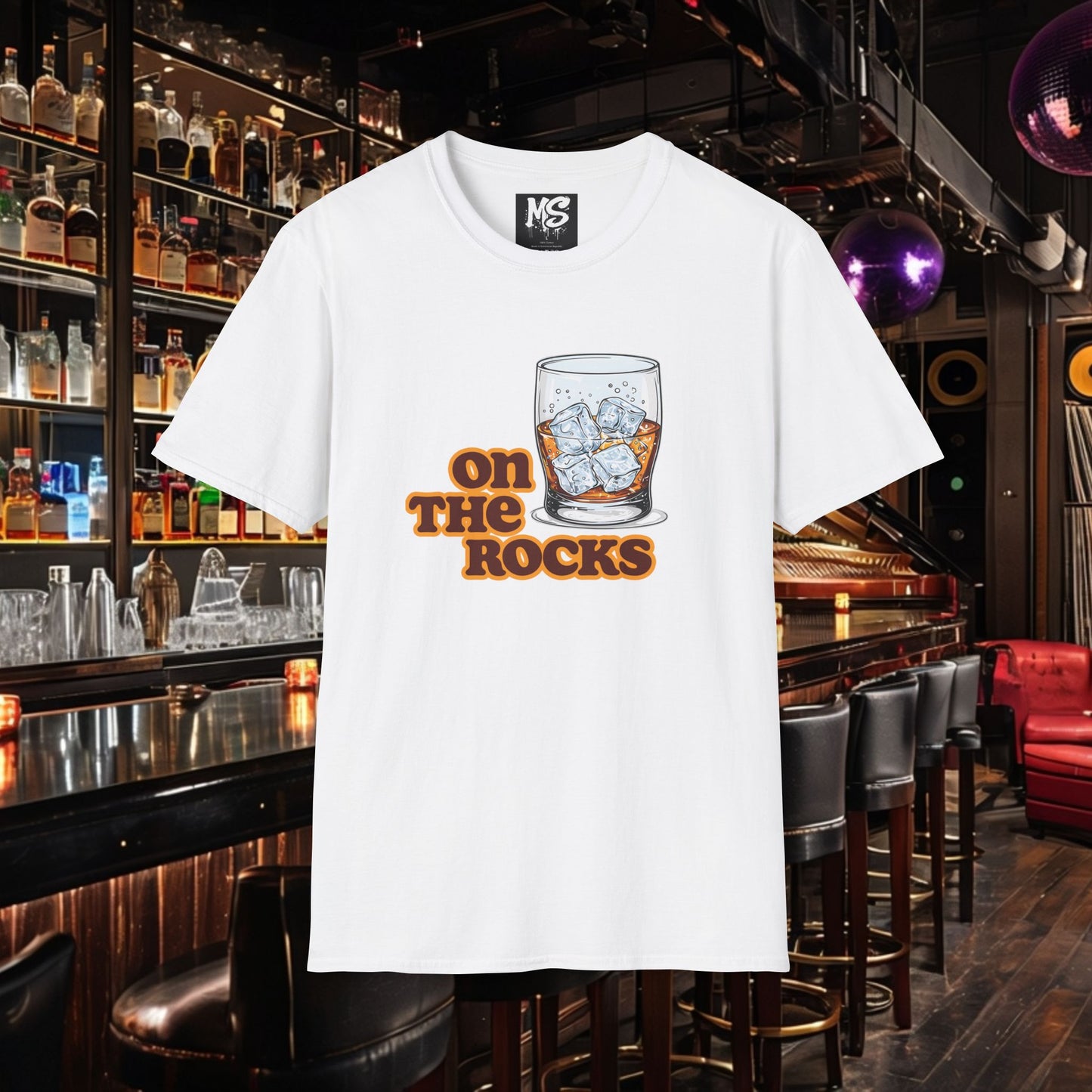" On The Rocks" Unisex Softstyle T-Shirt