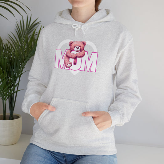 Cute Mum Bear Hoodie – Cozy Unisex Sweatshirt for Mother's Day