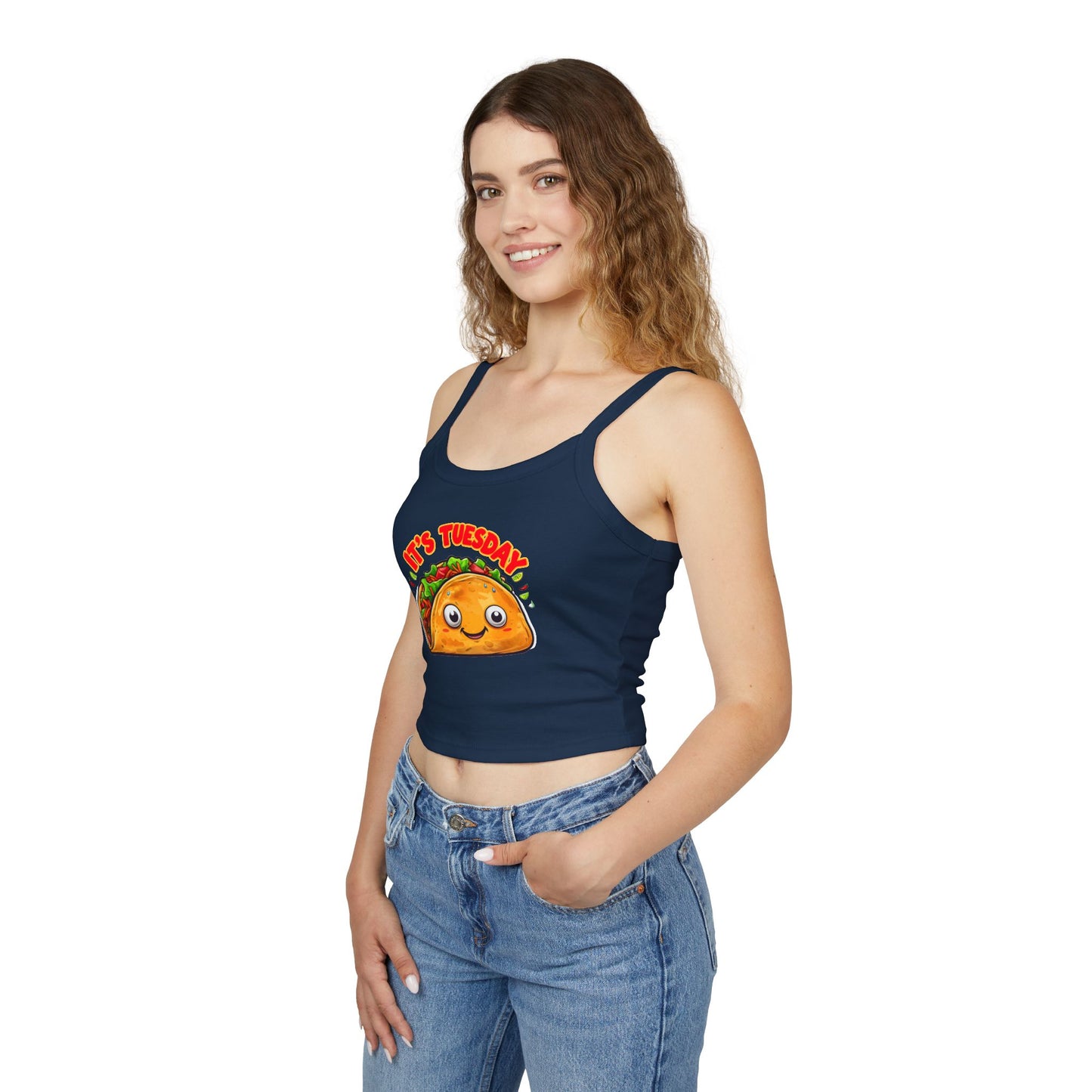 Taco Tuesday Women's Spaghetti Strap Tank Top - Relaxed Vibe for Chilling Days