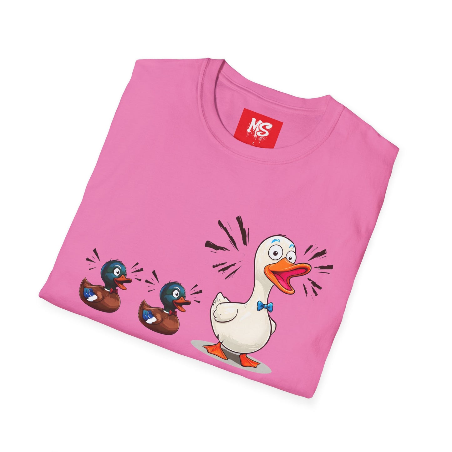 " Duck, Duck Goose" Quirky Duck Squad Unisex T-Shirt - Fun Graphic Tee for Animal Lovers