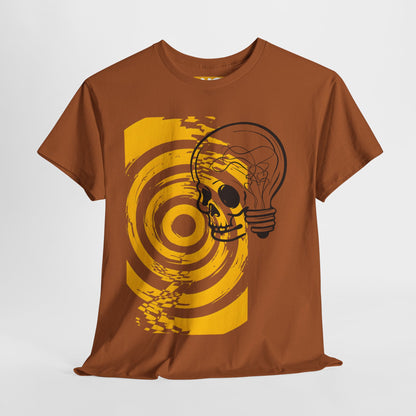 Bold Skull Lightbulb Unisex Heavy Cotton Tee