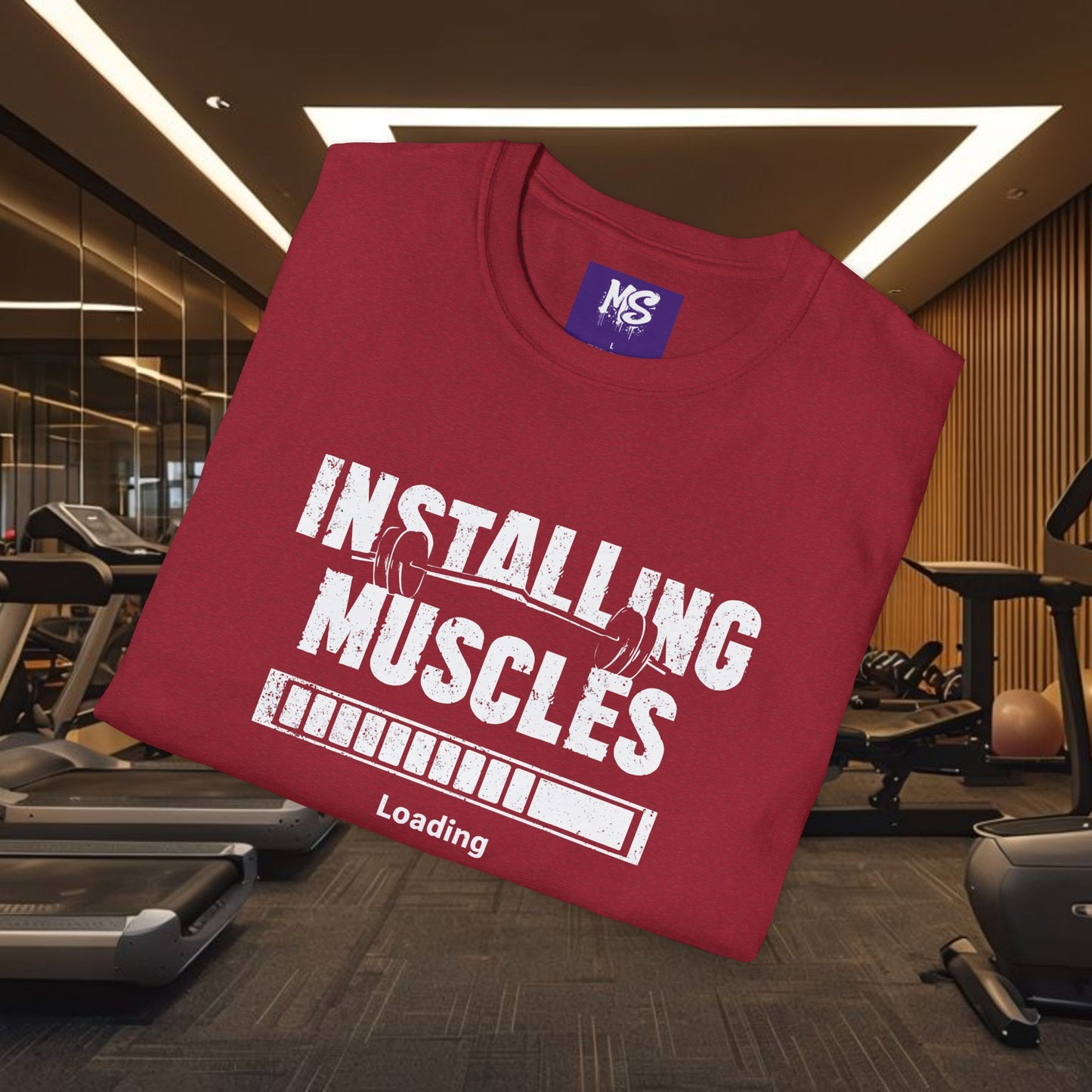 Installing Muscles Gyn Shirt Unisex Softstyle T-Shirt