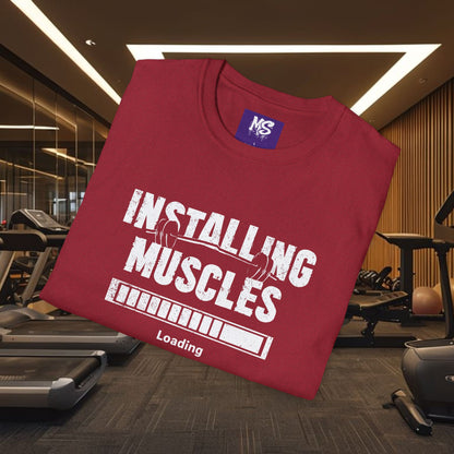 Installing Muscles Gyn Shirt Unisex Softstyle T-Shirt