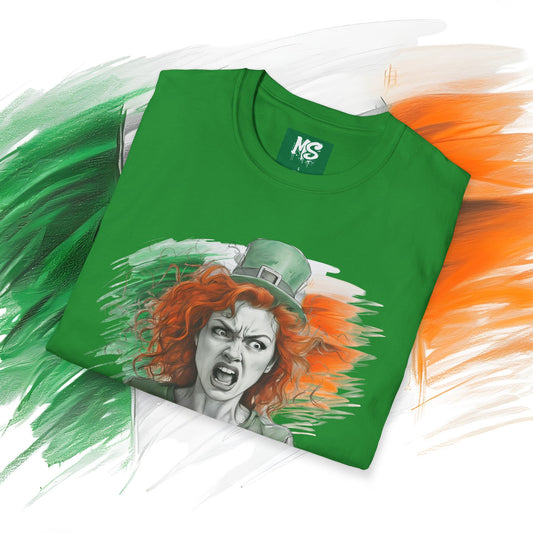 St. Patrick's Day Mood Swing T-Shirt "Irish Furt – Unisex Softstyle Tee