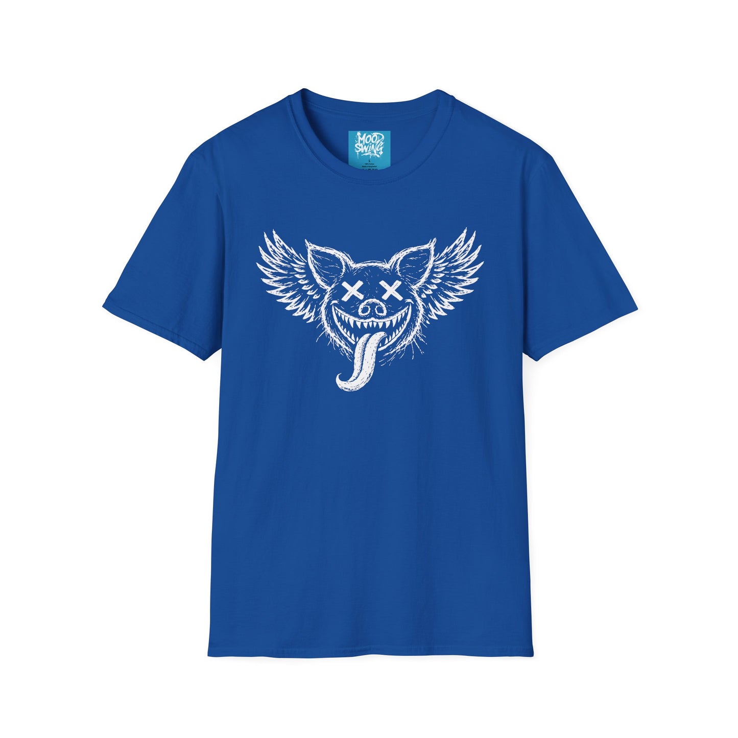Winged Grinning pig Graphic T-Shirt
