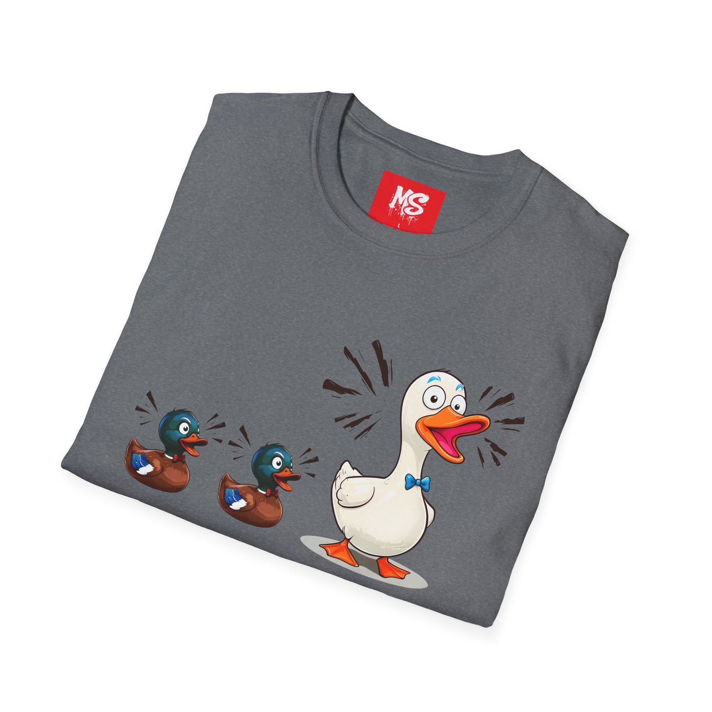 " Duck, Duck Goose" Quirky Duck Squad Unisex T-Shirt - Fun Graphic Tee for Animal Lovers