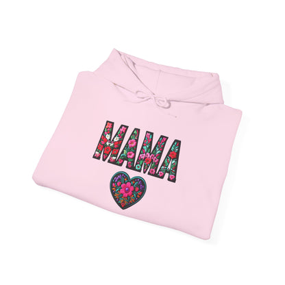 Floral Mama Hoodie - Cozy Unisex Heavy Blend™ Sweatshirt for Moms