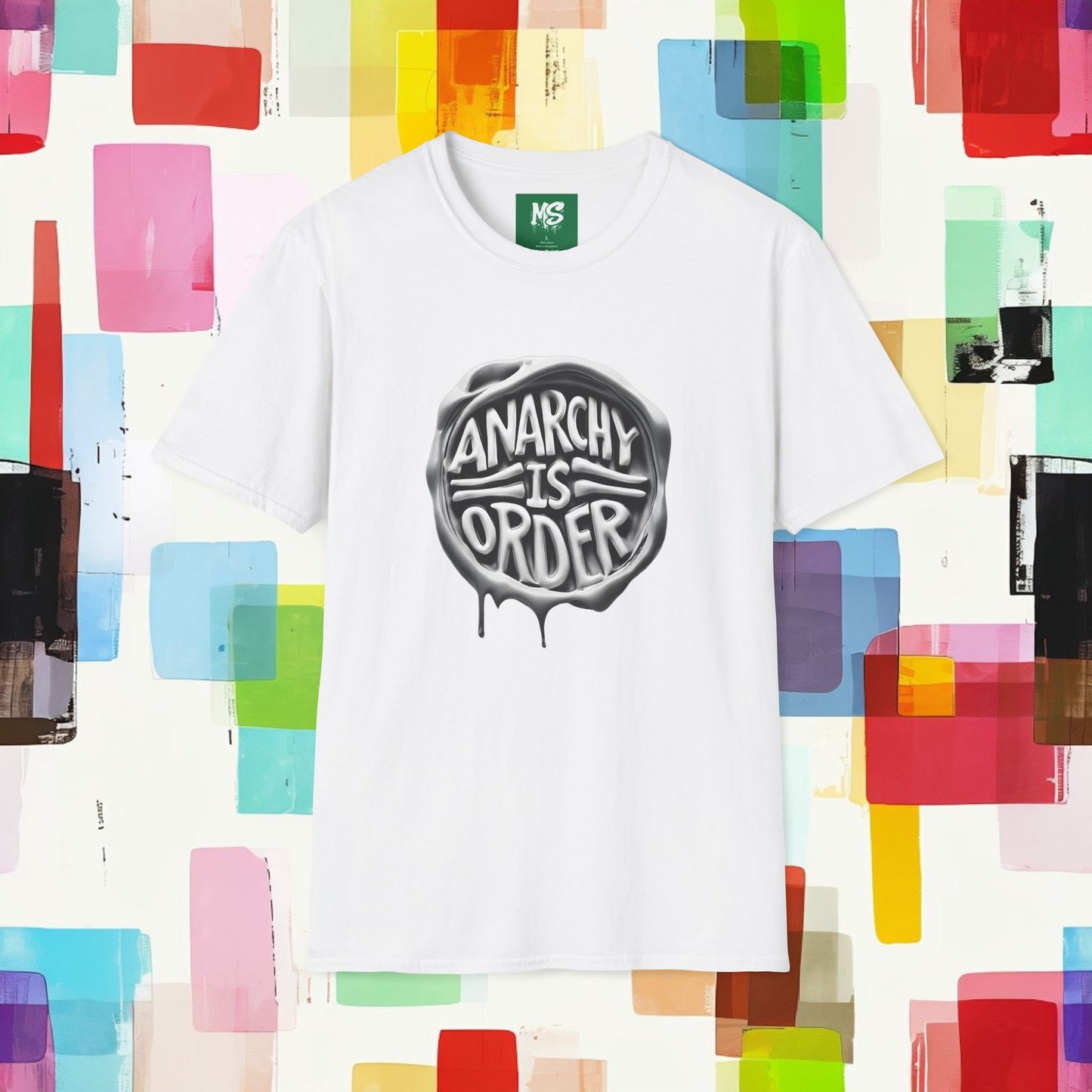 Anarchy Is Order Unisex Softstyle T-Shirt - Trendy Graphic Tee for Rebels