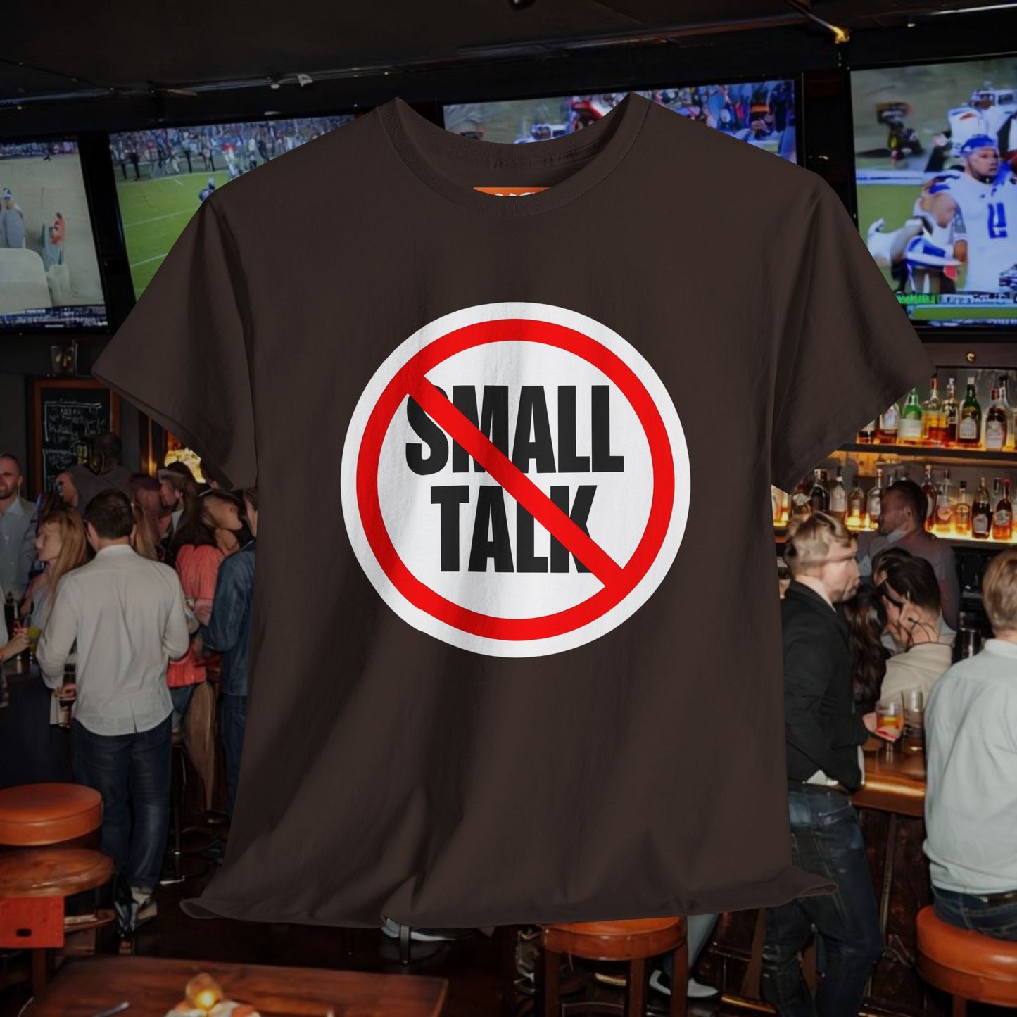 No Small Talk Unisex Heavy Cotton Tee - Casual Statement T-Shirt