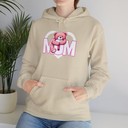 Cute Mum Bear Hoodie – Cozy Unisex Sweatshirt for Mother's Day