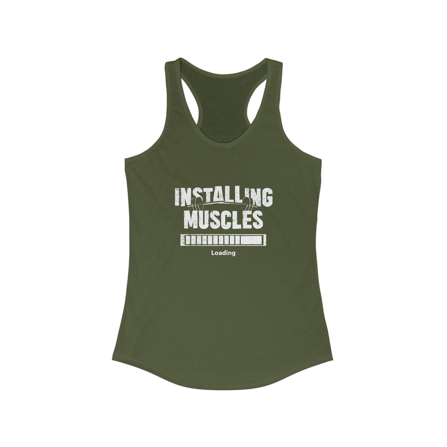 Installing Muscles Racerback Tank - Workout Top for Women