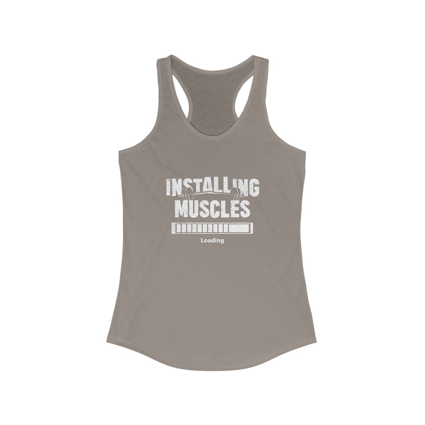 Installing Muscles Racerback Tank - Workout Top for Women