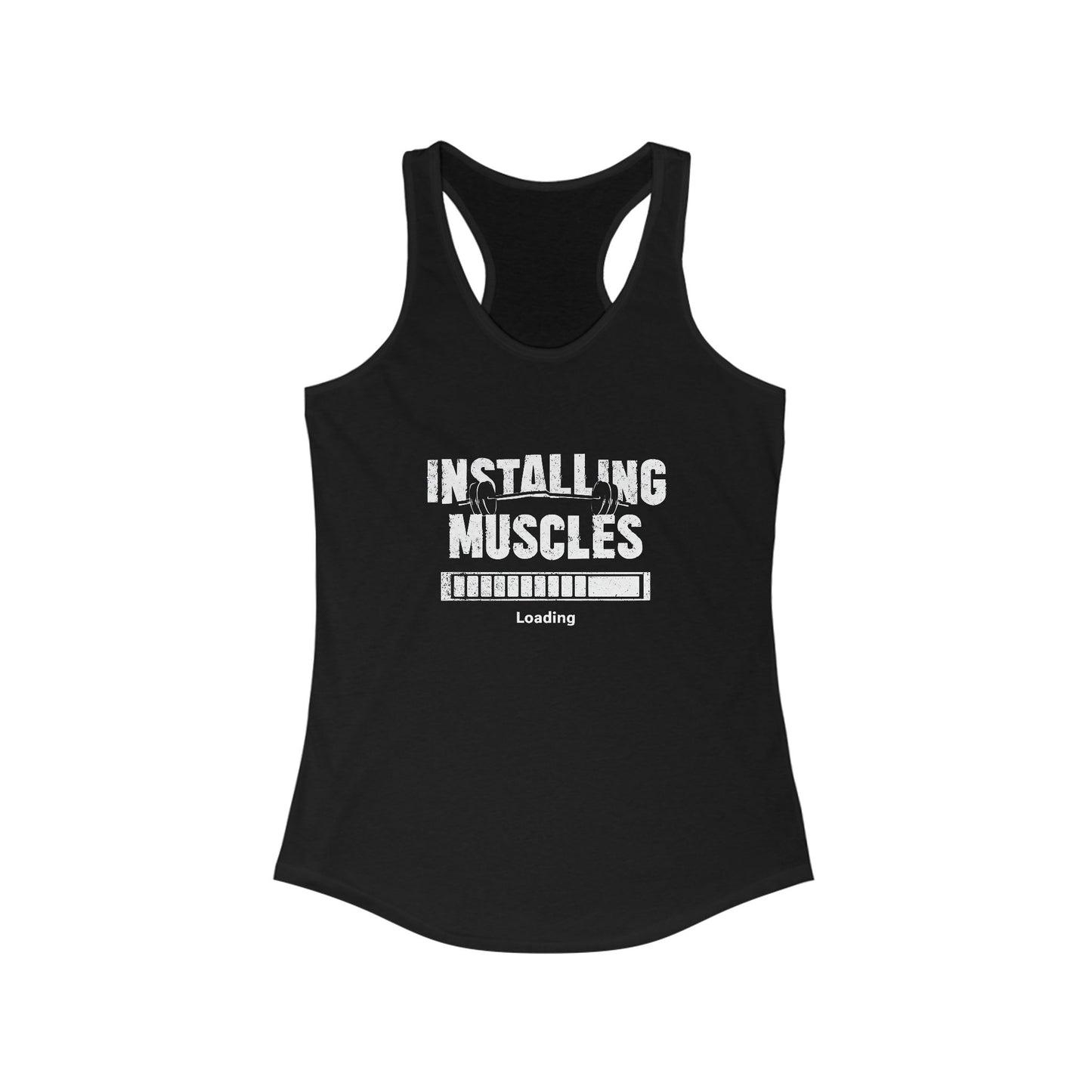 Installing Muscles Racerback Tank - Workout Top for Women