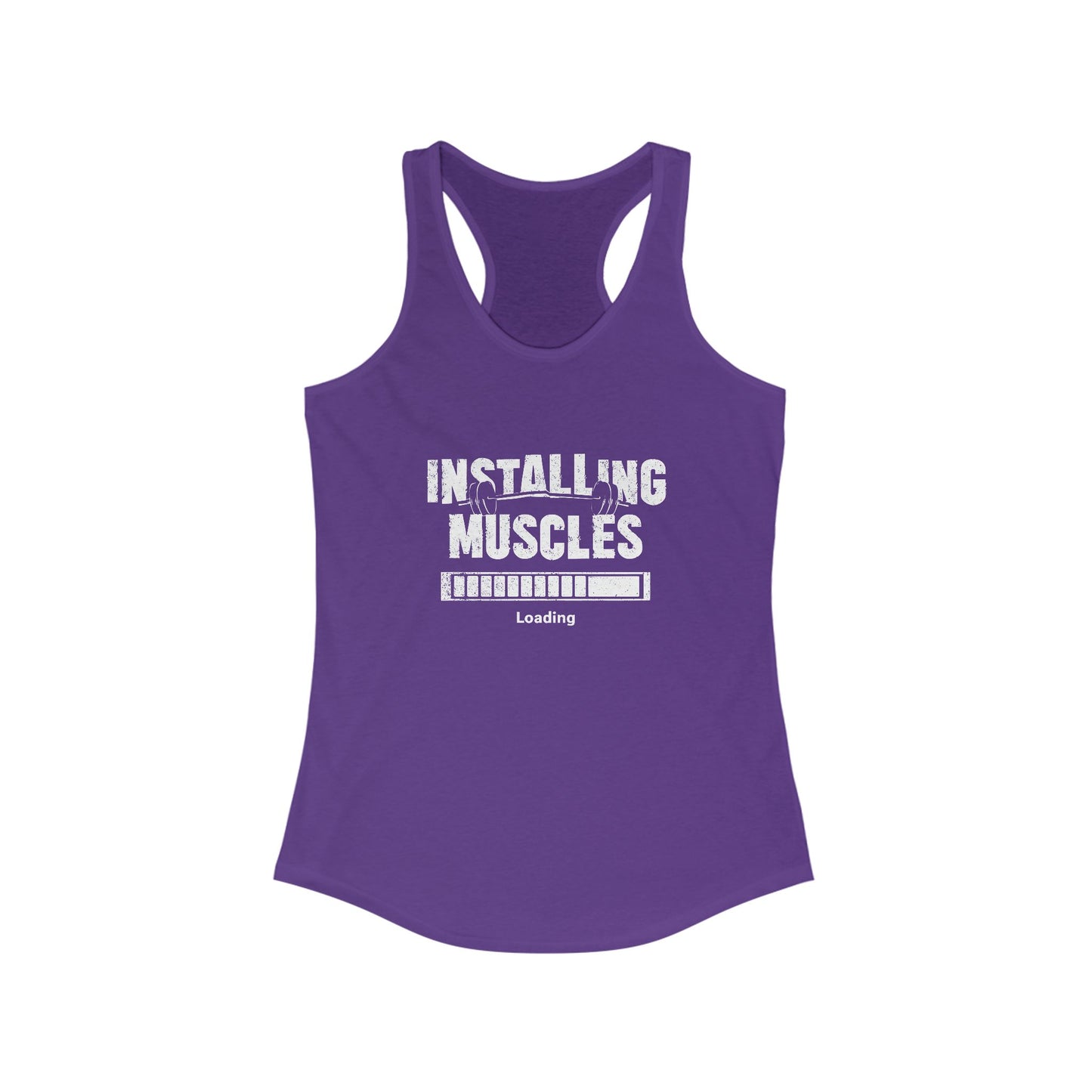 Installing Muscles Racerback Tank - Workout Top for Women