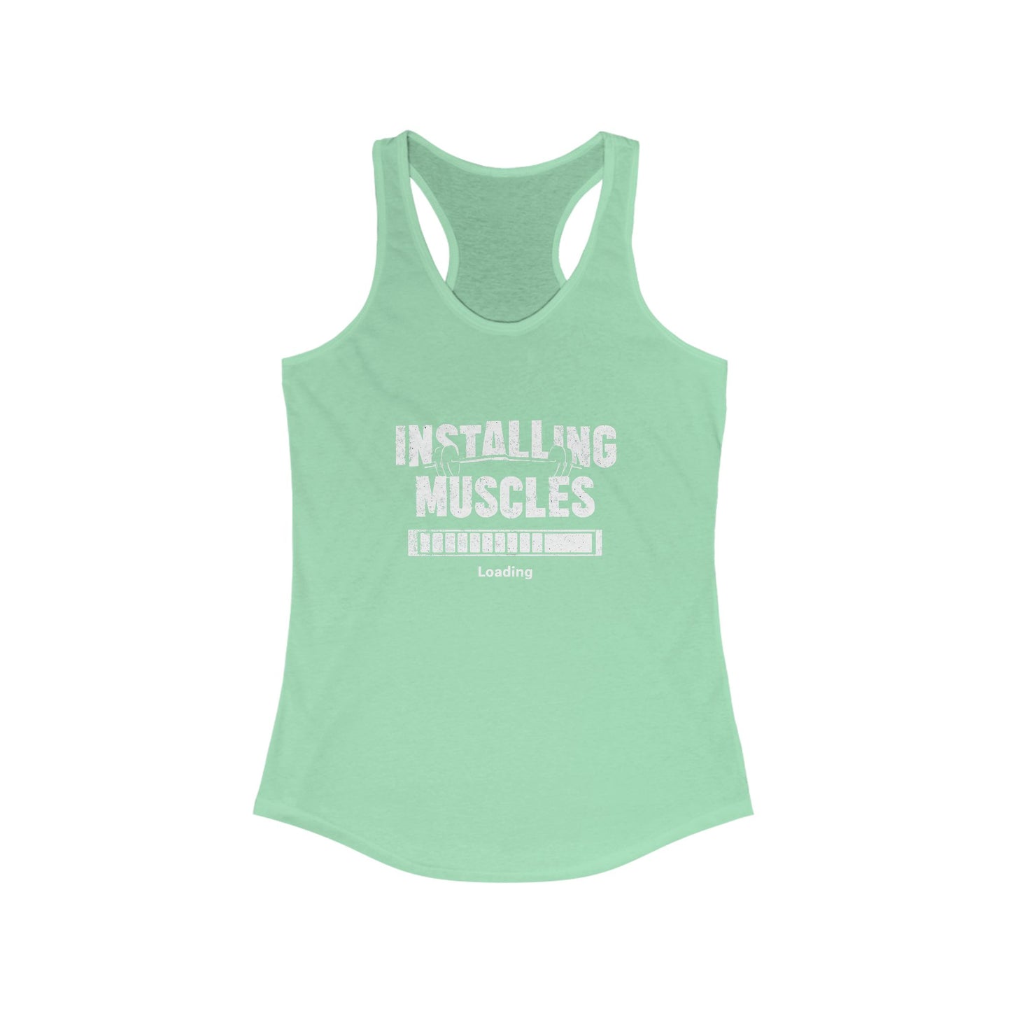 Installing Muscles Racerback Tank - Workout Top for Women