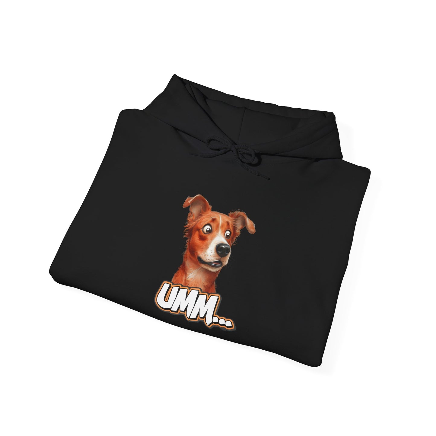Funny Dog Graphic Hoodie - 'UMM...' Unisex Heavy Blend Sweatshirt