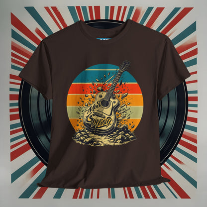 Retro Guitar Sundays Unisex Heavy Cotton Tee