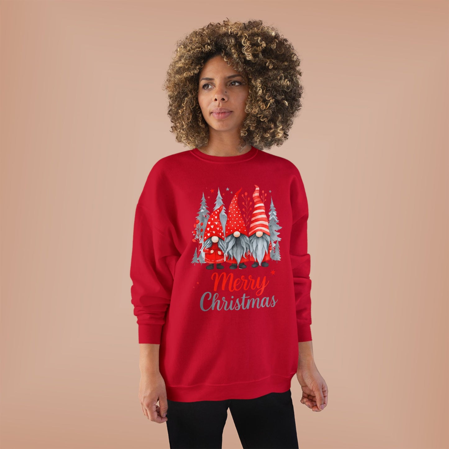 Merry Christmas Gnome Elf Crewneck Sweatshirt