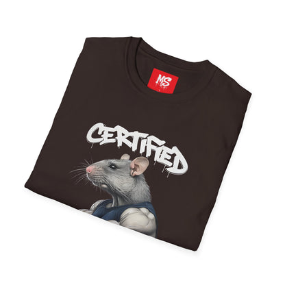 Certified Gym Rat Unisex Softstyle T-Shirt - Fitness Apparel for Workout Enthusiasts