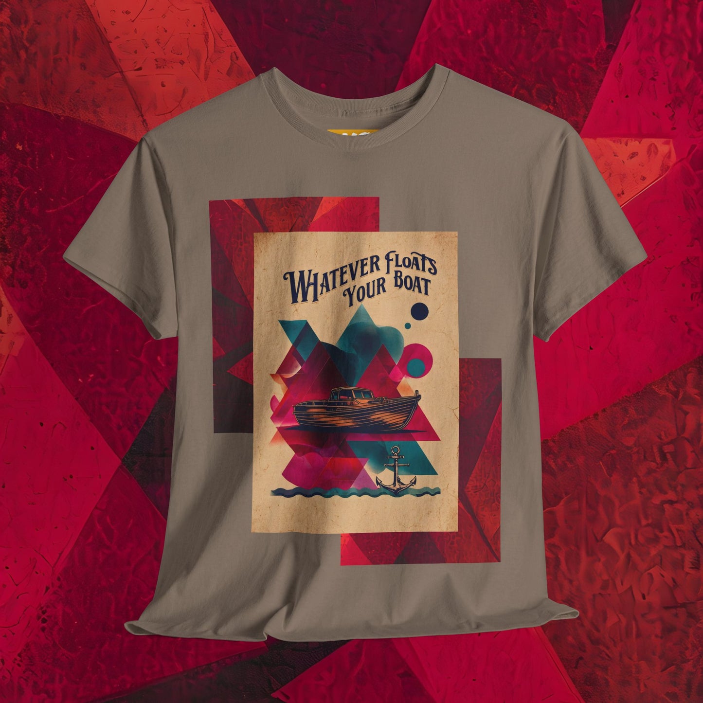 Vintage-Style 'Whatever Floats Your Boat' Unisex Heavy Cotton Tee