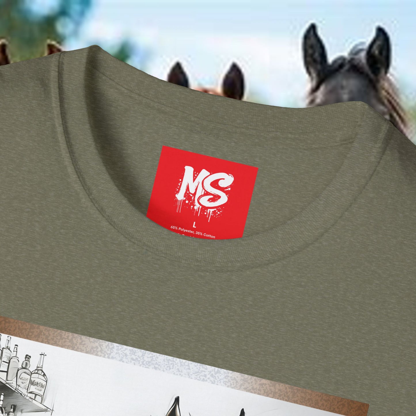 Funny Horse-Themed Unisex T-Shirt - "Why the Long Face?"