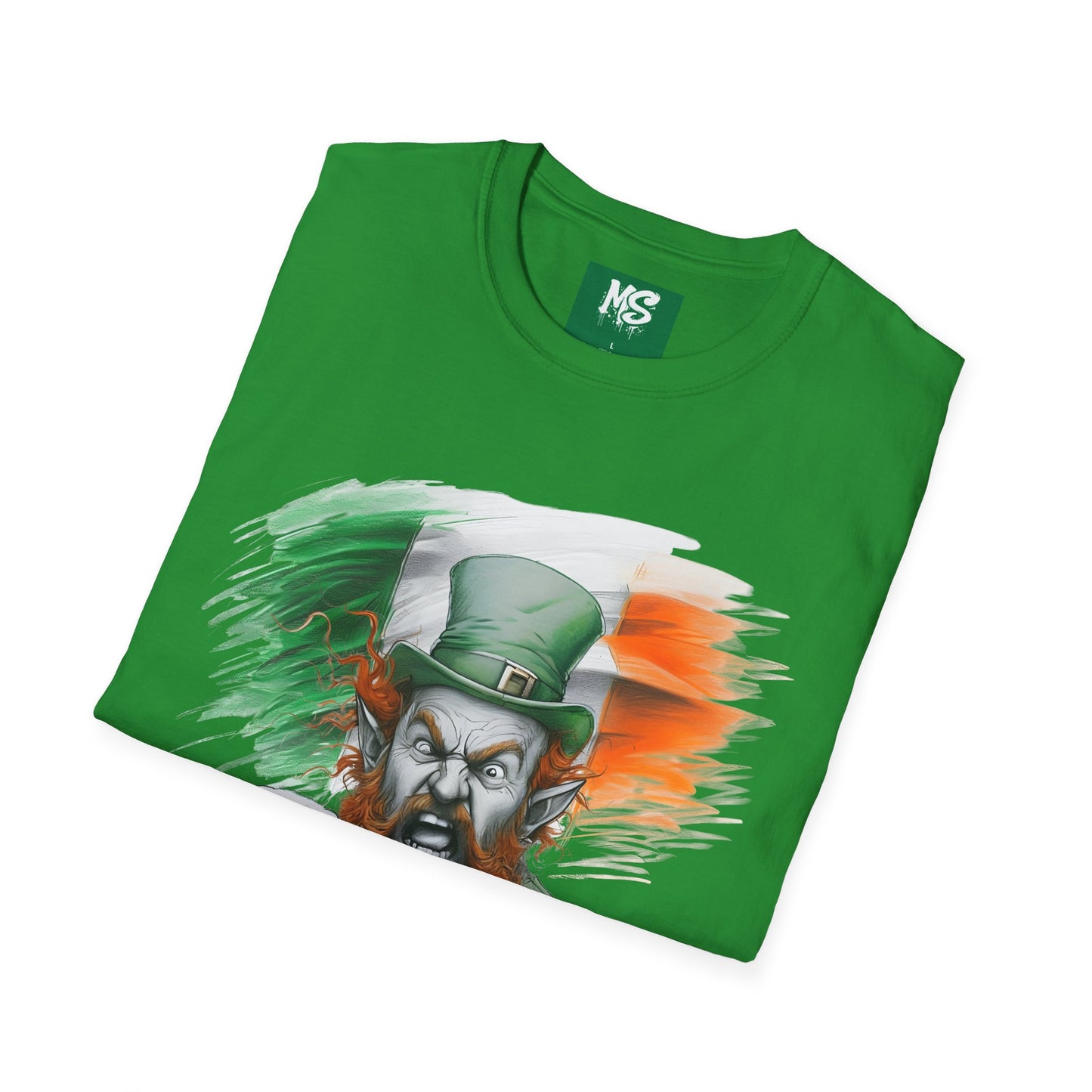 St. Patrick's Day Funny Leprechaun T-Shirt - Unisex Softstyle Tee