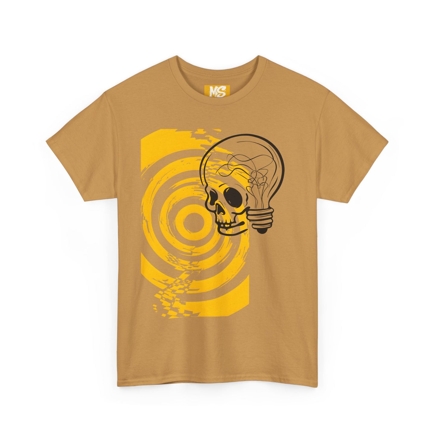 Bold Skull Lightbulb Unisex Heavy Cotton Tee