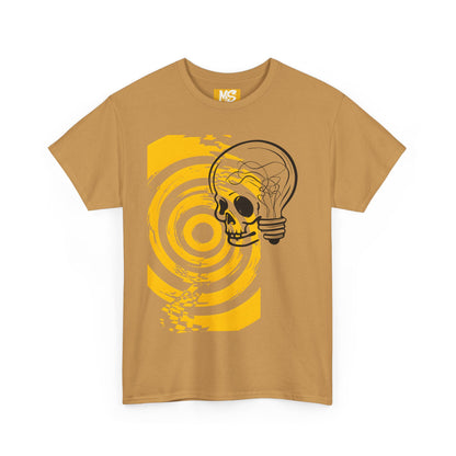 Bold Skull Lightbulb Unisex Heavy Cotton Tee