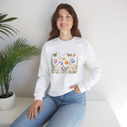 "Wildflower Whimsy" Unisex Heavy Blend™ Crewneck Sweatshirt