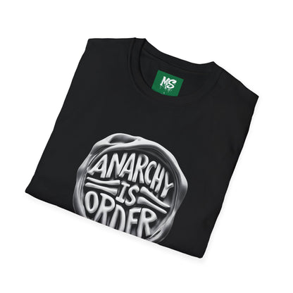 Anarchy Is Order Unisex Softstyle T-Shirt - Trendy Graphic Tee for Rebels