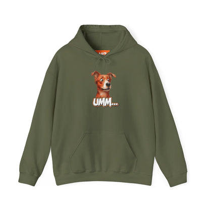 Funny Dog Graphic Hoodie - 'UMM...' Unisex Heavy Blend Sweatshirt