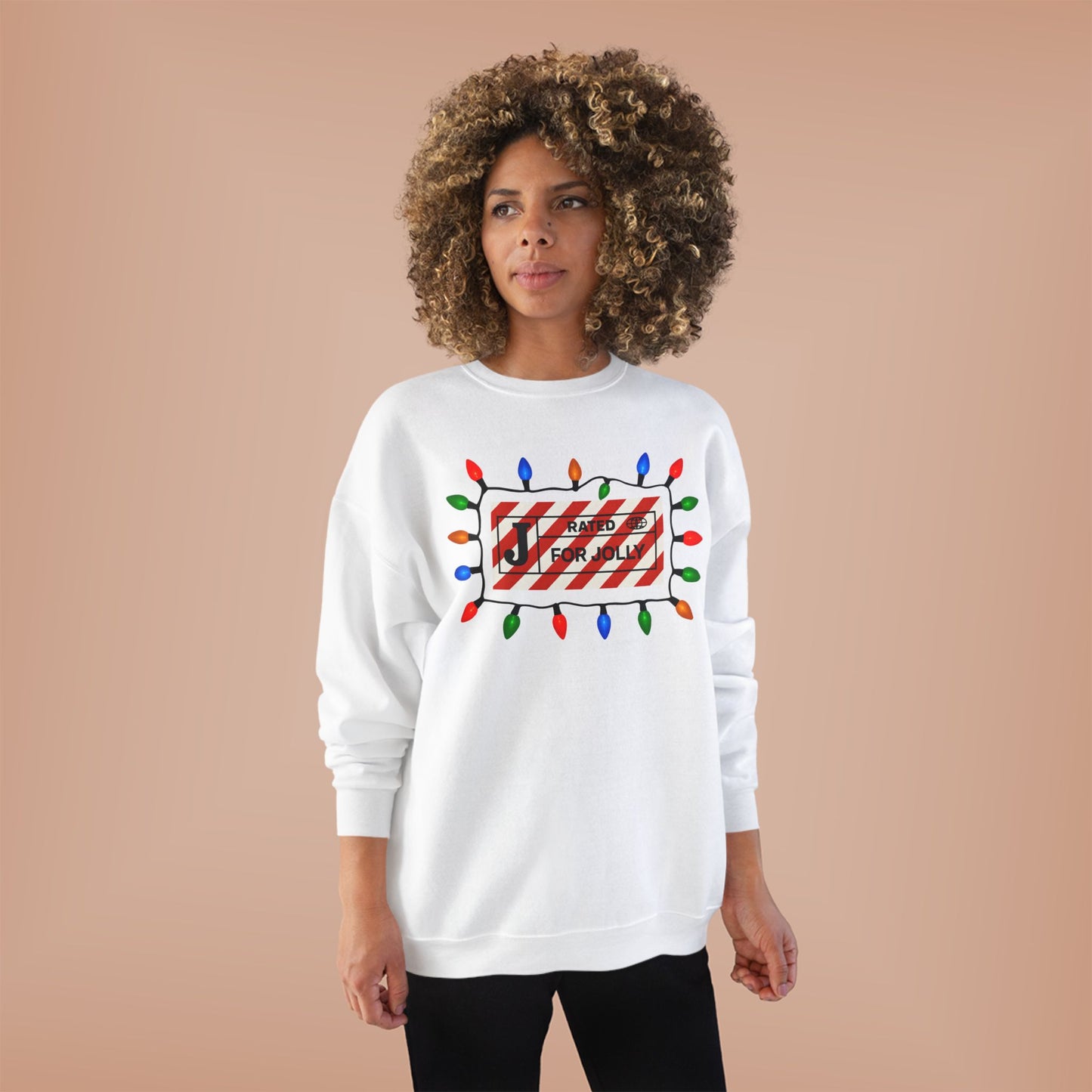 Holiday Lights 'Tis the Season' Jolly Christmas Crewneck Sweatshirt